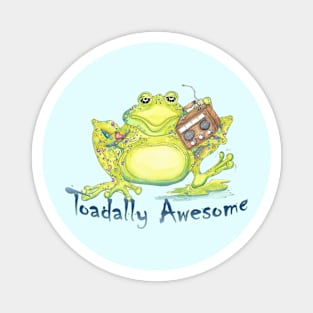 Toadally Awesome Watercolor Magnet